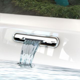 Акриловая ванна Riho Devotion Back2Wall Glossy Fall B096003005 180х80см заполнение через перелив белый